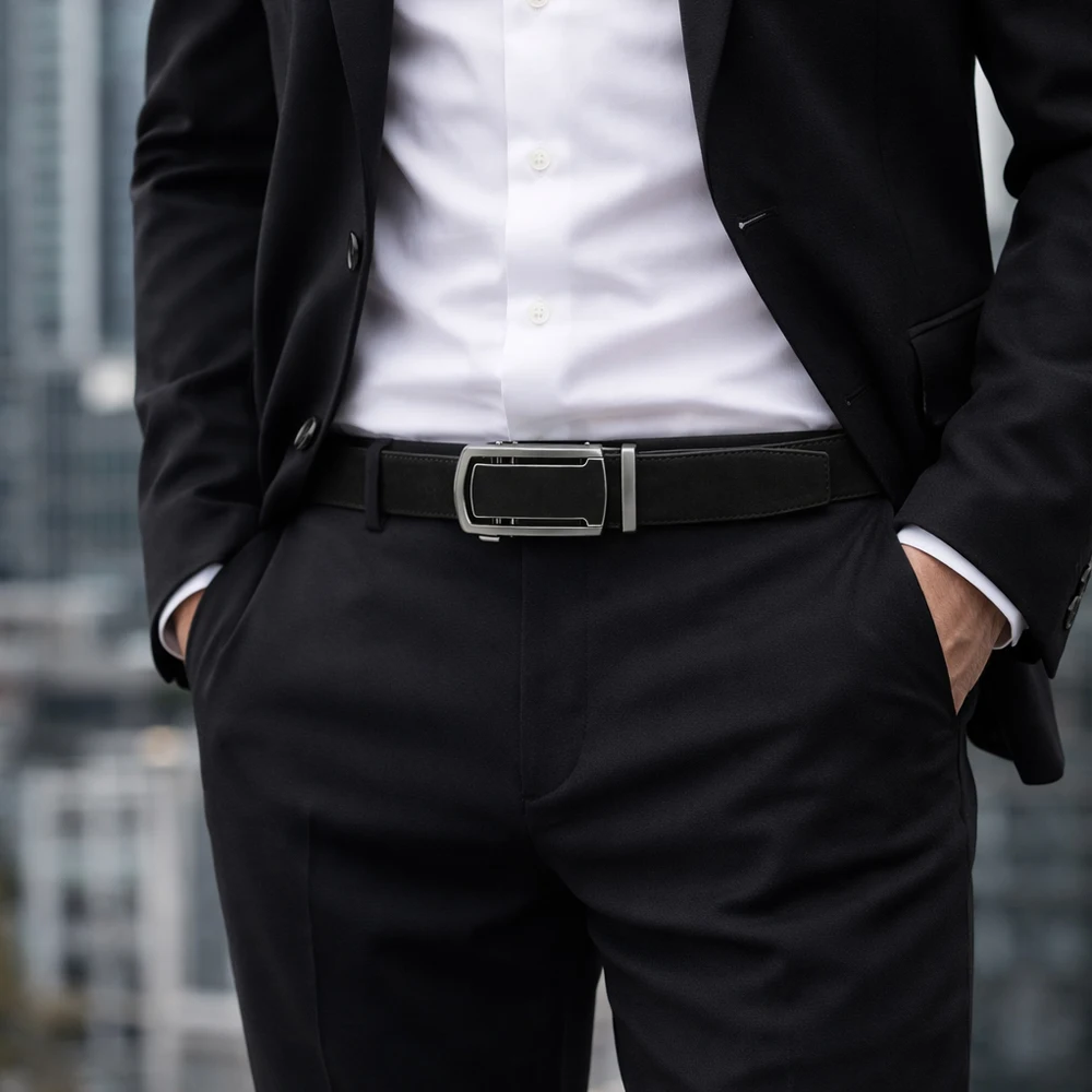 Mens Leather Belt Multiple Colors Automatic Available Belts Leisure Fashion Ratchet Belts for Men Pants Waistband