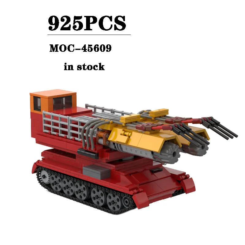 

New MOC-45609 Wind Firefighter Vehicle Tracked Vehicle Construction Model 925PCS Children's Birthday Toys Christmas Gifts