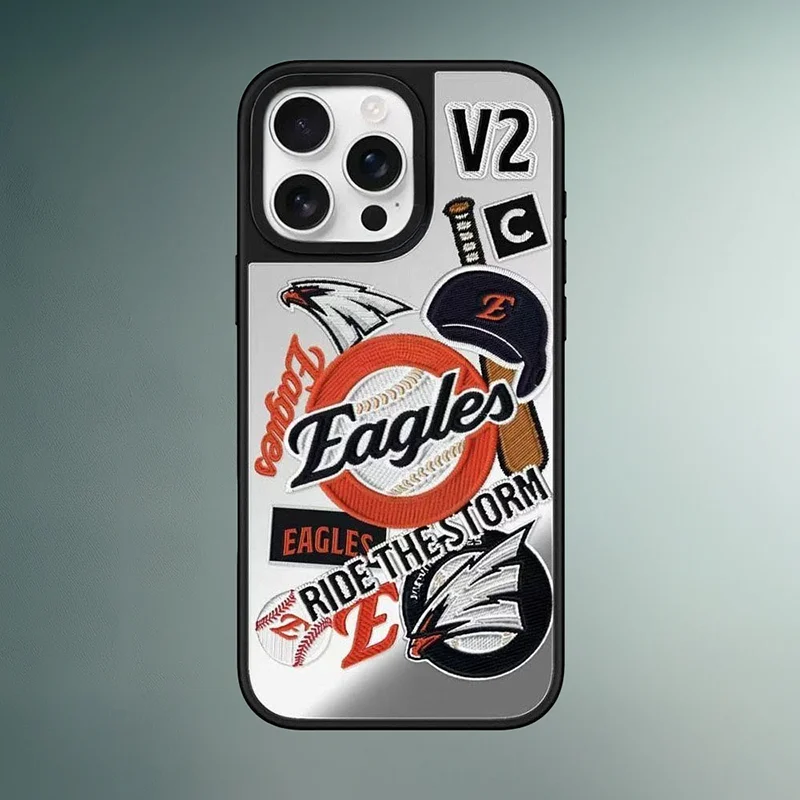 ملصق رياضي واقي مرآة فضية حافظة مغناطيسية لهاتف آيفون 12 13 14 15 16 17 Pro Max غطاء شل #2