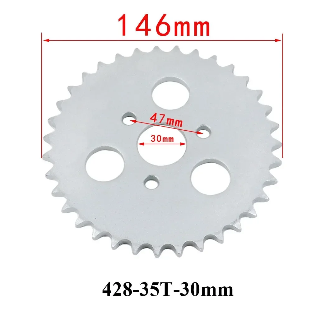 Motorcycle 428 35 Tooth 35T 30MM Rear Chain Sprocket 428-35T For Monkey Dirt Pit Bike Bike 50CC Parts Durable Sturdy