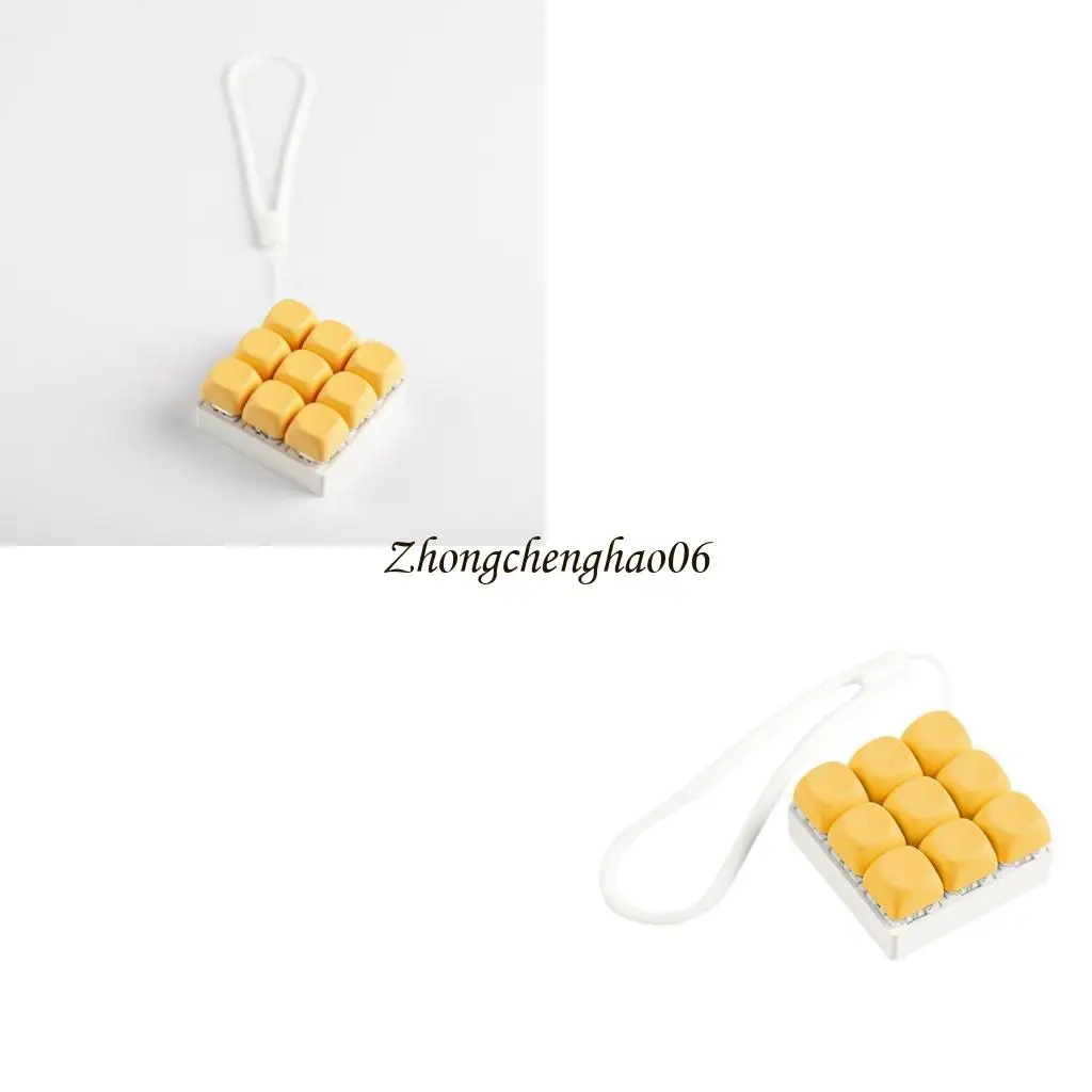 Mini 9 Key Toy Keychain Mechanical Switches Tester For Training And Travel 601F