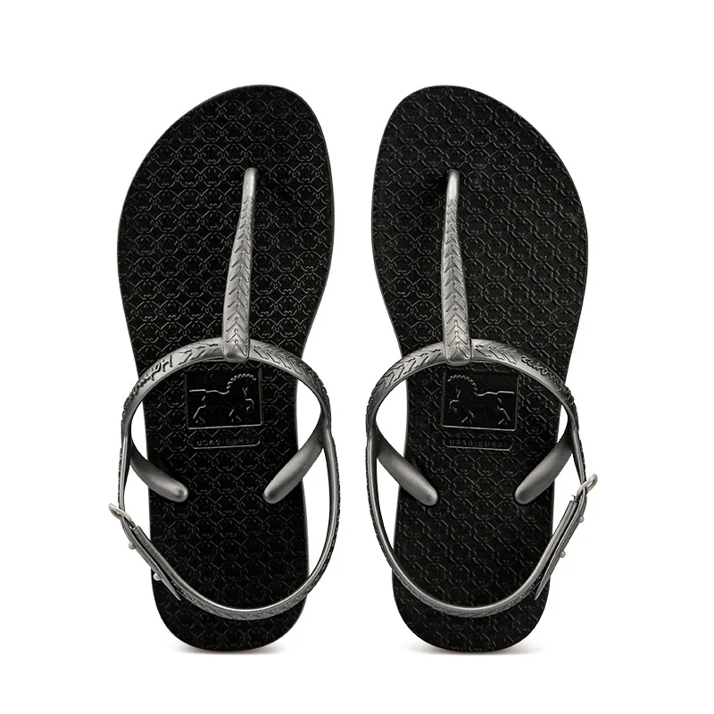 2025 New Starfish Rhinestone Non-slip Sandals Women\'s Fashion Trend Wearing Flip Flops Sandals Beach Shoes Flat Roman Sandals