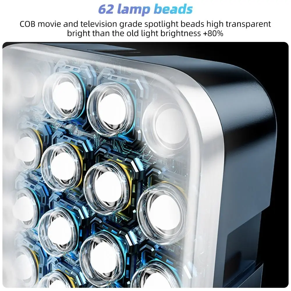 New Portable LED Selfie Light Three-color Rechargeable Fill Light Soft Light RGB Clip Ring Flash Live Streaming