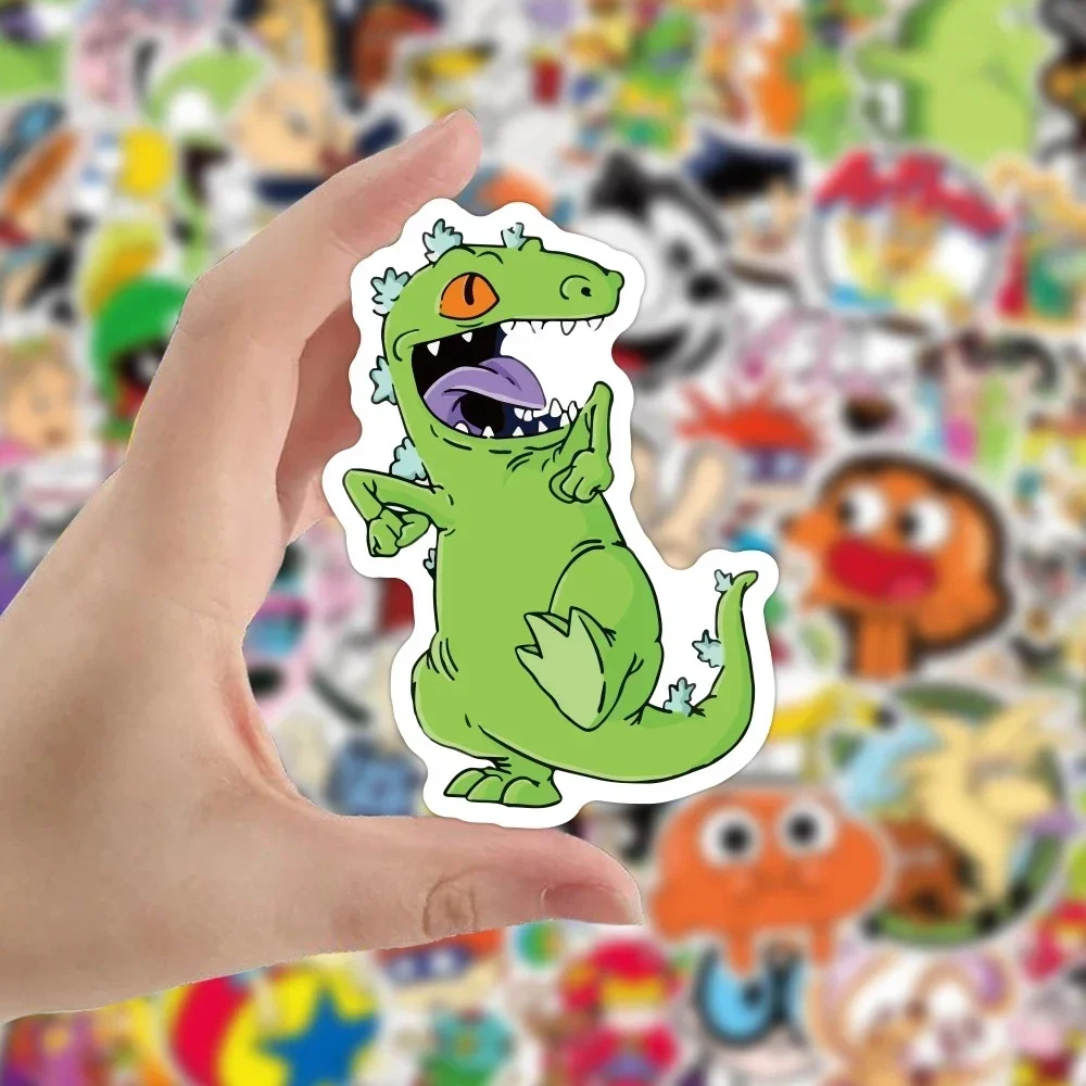 50PCS Classic Cartoon Stickers Graffiti Funny Anime Decals DIY Toy Laptop Phone Luggage Fridge Car Waterproof Kids Sticker Gifts