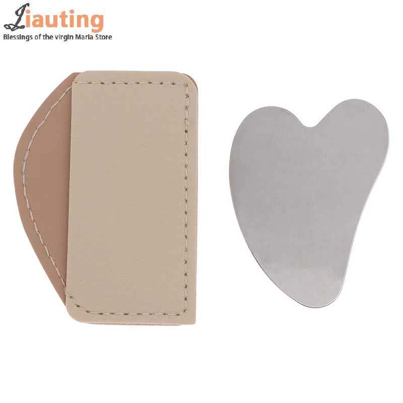 Face Neck Body Guasha Massage Tool Facial Skin Care Guasha Board Face Massager Stainless Steel Gua Sha Scraper Massager