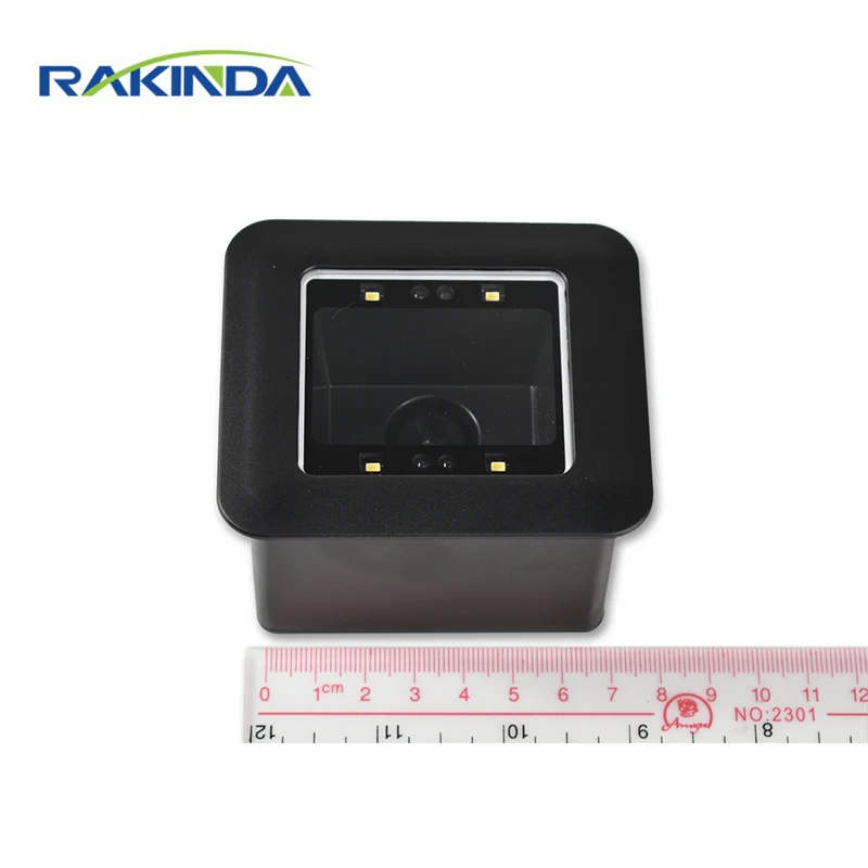 Rakinda RD4500R QR Code Scanner Module USB RS232 Fixed Mount 2D Barcode Scanner White LED 30mm-430mm DC5V, 0.5A 1.75W (max) 300g
