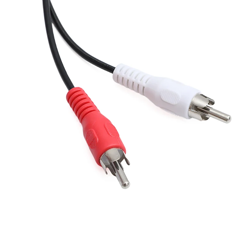 3.5mm Jack To 2 R Audio Cables Stereo 3.5 Mm Male To 2R Male Coaxial Aux Cable For TV Sound Laptop Mp3 Speakers 1.5M