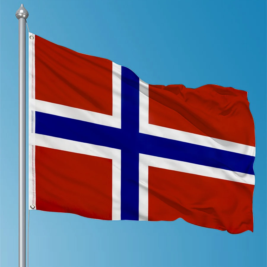 90X150cm Norway Flag Kongeriket Noreg Norge Nor No Norway Norwegian Flags Polyester Printed Decoration Banner Tapestry