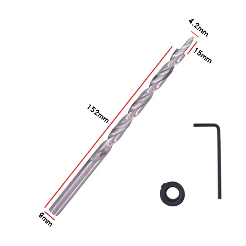 9.0mm Variable Diameter Woodworking Drill Woodworking Inclined Hole Drill  Electric Drill for Positioning and Drilling Extended