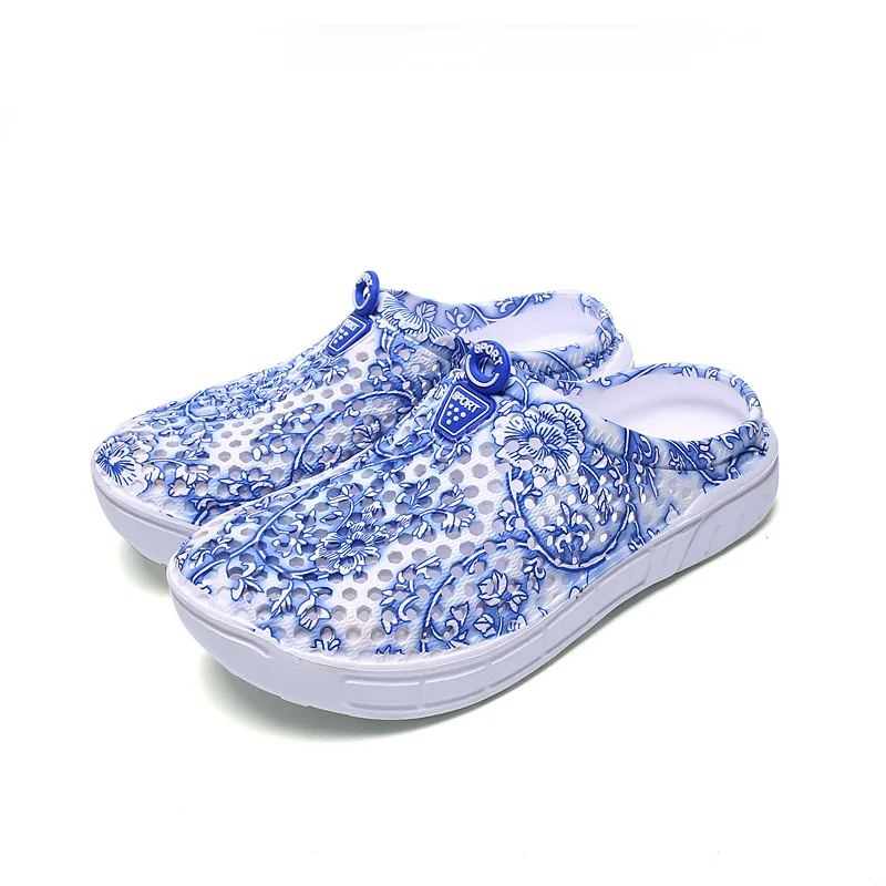 Zuecos Verdes con Punta para Mujer, Zapatos de Verano Sin Cordones, Cómodos, Transpirables, Material EVA, Calzado Moderno