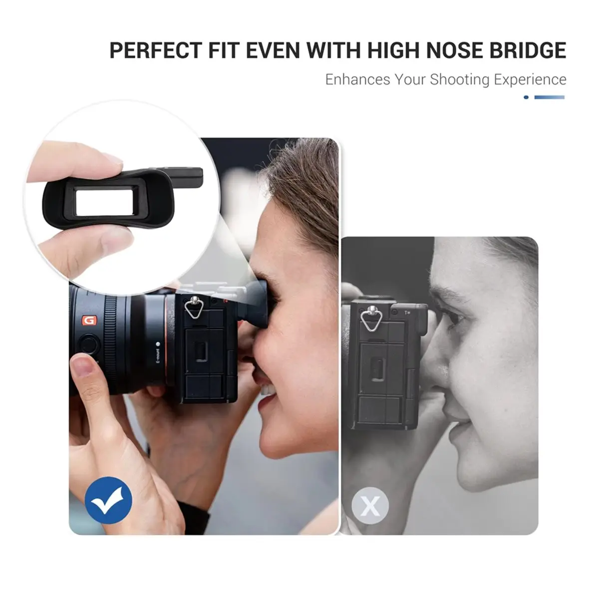 Silicone Extended Eyecup Eyepiece for A7C II A7CR Eyecup Viewfinder for Alpha 7CII Alpha 7CR Camera Accessory