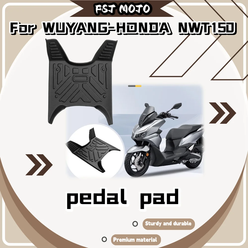 For Wuyang  NWT150 Foot Mat, Full Wrap Waterproof Non-Slip Wear-Resistant Motorcycle Floor Mat Accessories