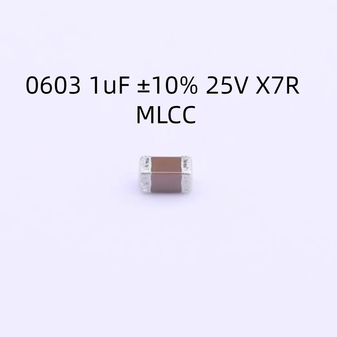 4000PCS/LOT C1608X7R1E105KT000N Capacitor 0603 1uF ±10% 25V X7R MLCC