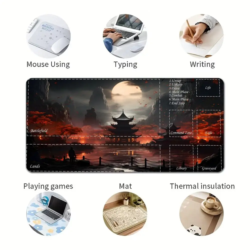 Chess and Cards E-sports Game mat Large Rubber Anti-slip PC Desk Accessories Mousepad for Office  Gamer Keyboard Decor Mat