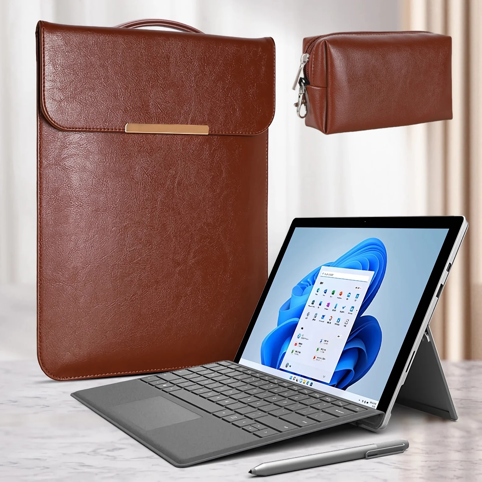 

13" Tablet Liner Sleeve Bag for Microsoft Surface Pro 11 10 9 8 7 X Galaxy Tab S10 S9 Plus IPad Air Pro 13 Slim Pouch Bag Case