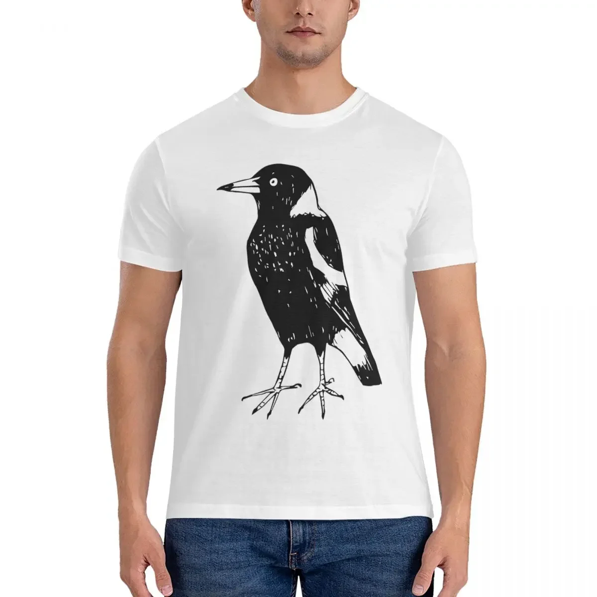 100% Cotton Max The Magpie - Raising Funds For BirdLife Australia T-shirt Men Oversized T Shirt Men O-Neck Summer Shirts Tops