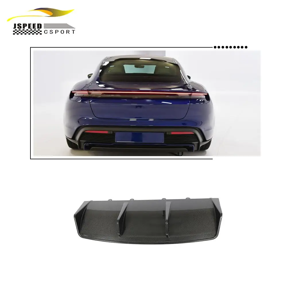 

Suitable for JCSPORTLINE pure dry carbon fiber rear diffuser, Suitable for Porsche TAYCAN 9J1 TURBO 2019-2021