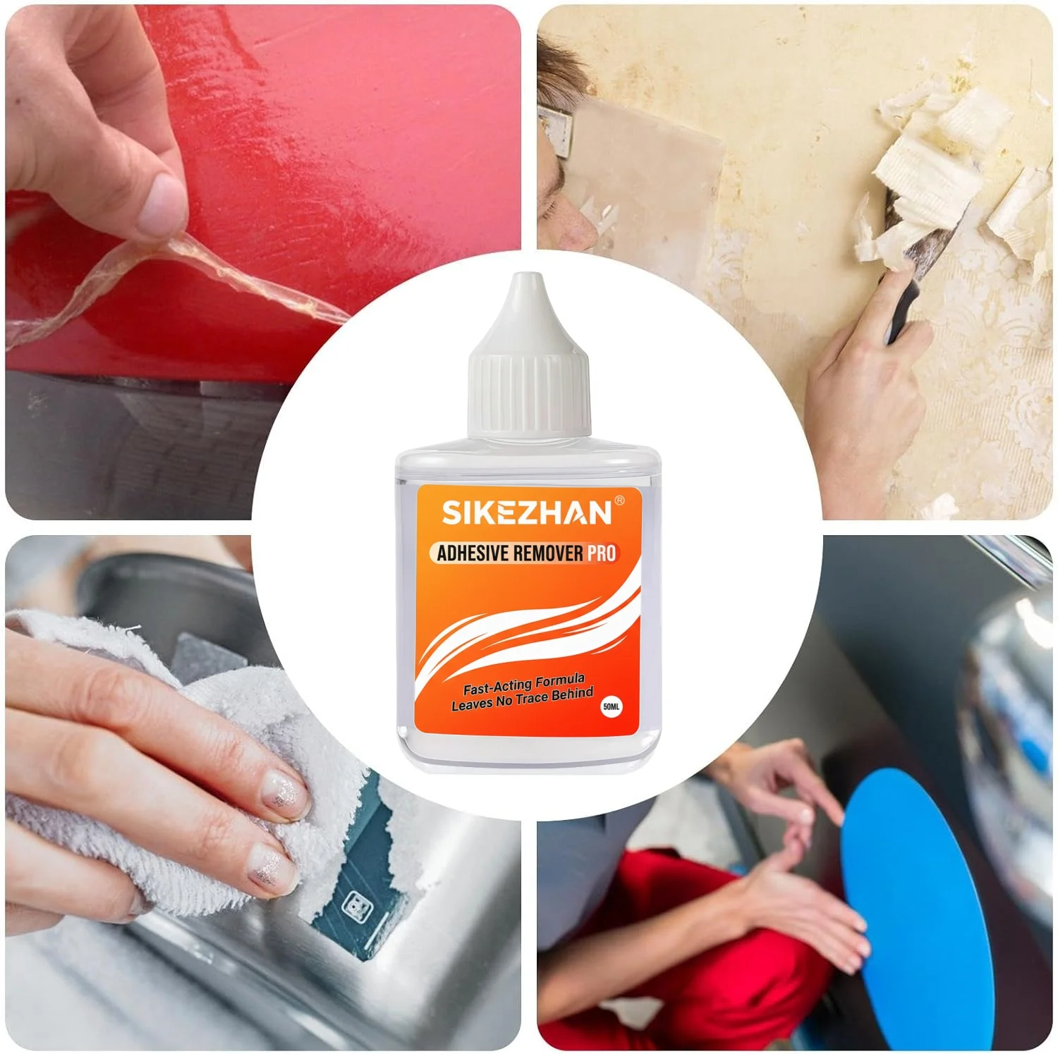 Professional Strength Adhesive Remover - Rapidly Dissolves Glue, Stickers & Decals from Cars & Glass | Leaves No Residue