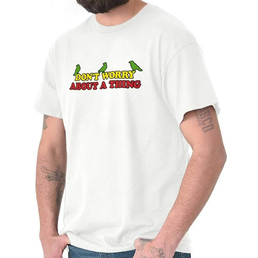 Dont Worry About A Thing Three Little Birds Womens or Mens Crewneck T Shirt Tee