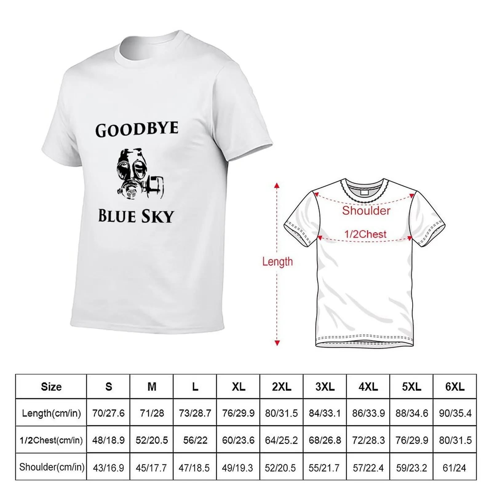 Goodbye Blue Sky T-Shirt Odor Resistant Short Sleeve Top