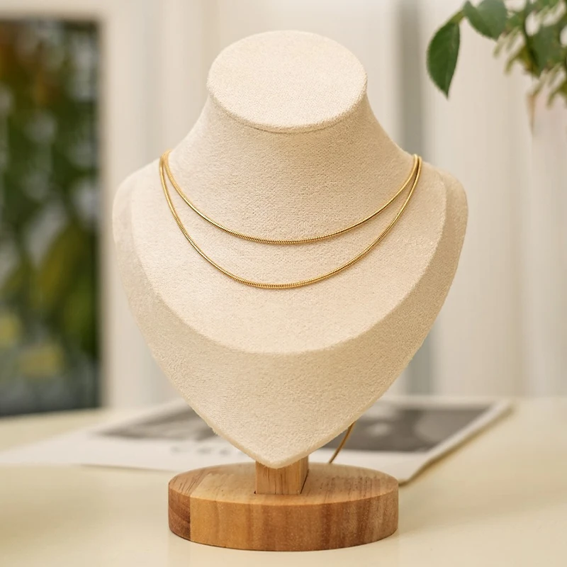 

Portrait Model Jewelry Display Stand Counter Necklace Display Shelf Showcase Necklace Storage Rack Jeweler Shooting Props