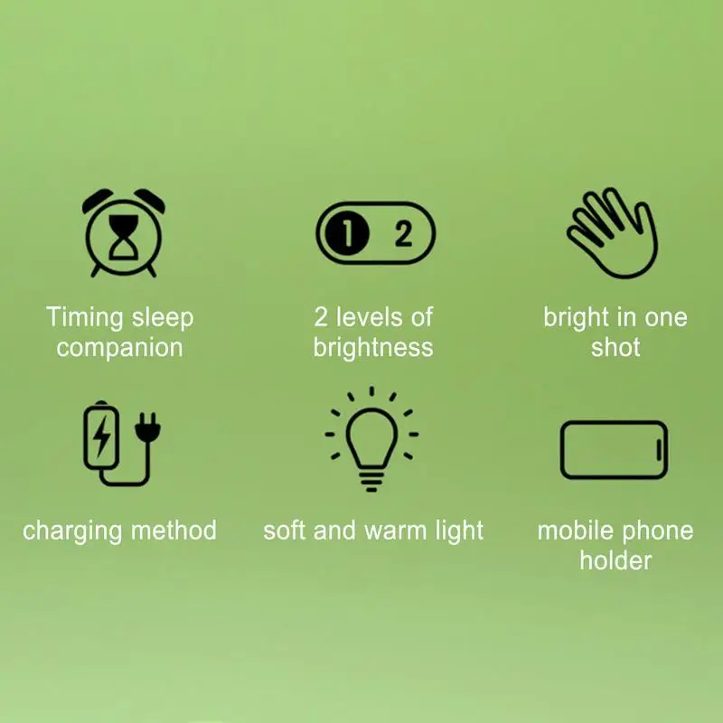 Veilleuse LED tactile ambiante avec support de téléphone portable en forme de mangue, décor de bureau pour chambre d'enfant, dortoir, dessus de seau