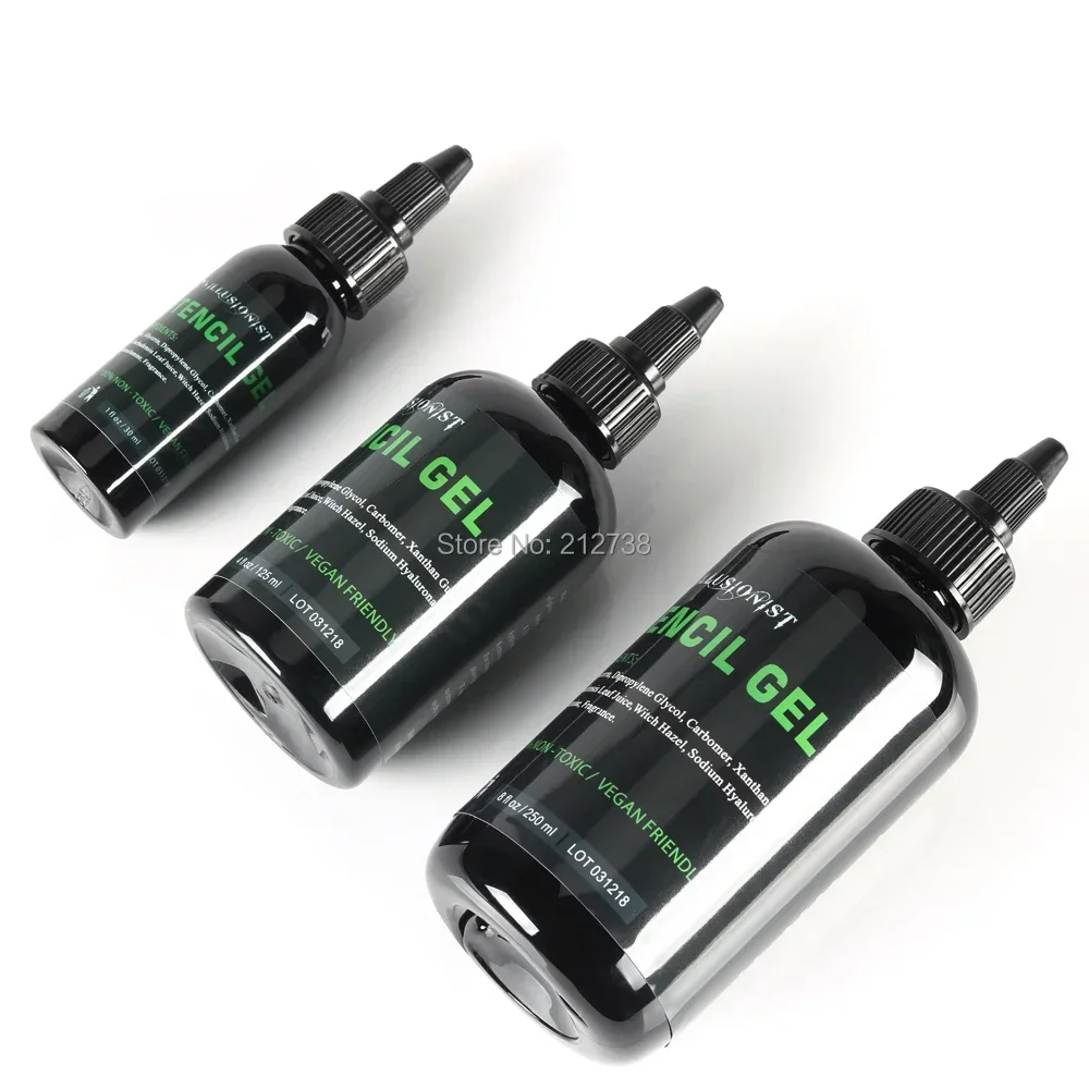30/125/250ML Professional Tattoo Transfer Cream Magic Tattoo Stencil Gel Thermal Copier Longer Lasting Body Paint Stencil Stuff