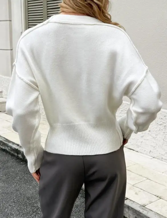 2025 Autunno/Inverno Nuova moda femminile, Tempo libero, Temperamento elegante, Maglione di lana di fascia alta, Maglione da donna