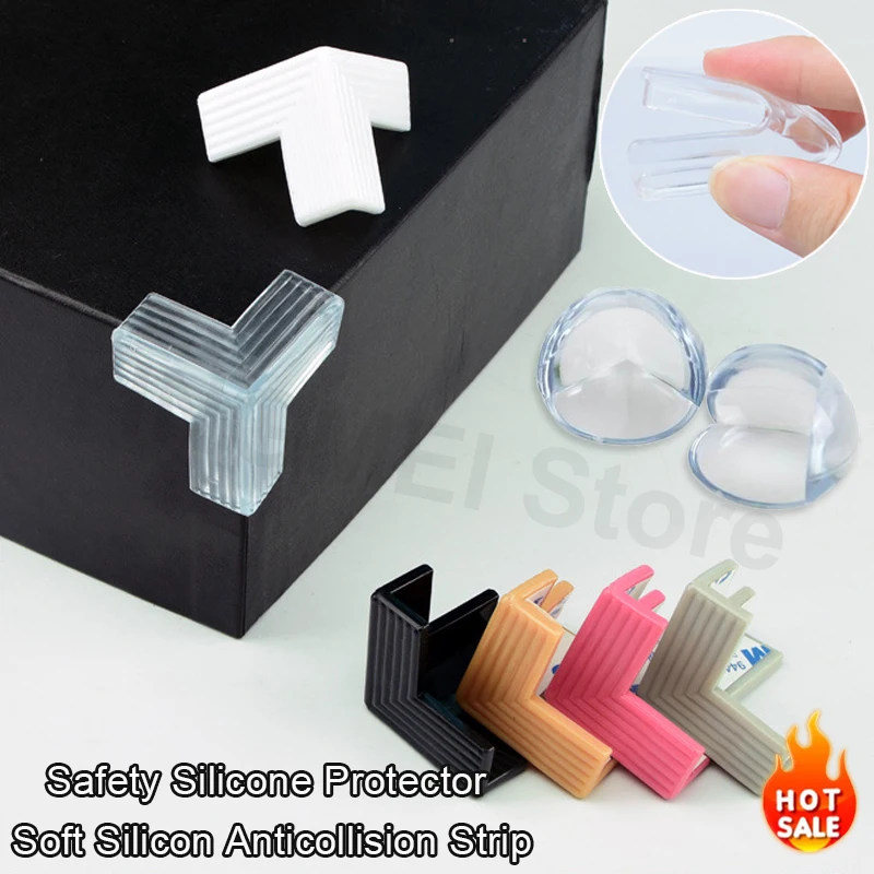 

Baby Safety Silicone Protector PVC Anticollision Strip Soft Silicon Furniture Cabinet Desk Edge Safe Corner Guares Protection