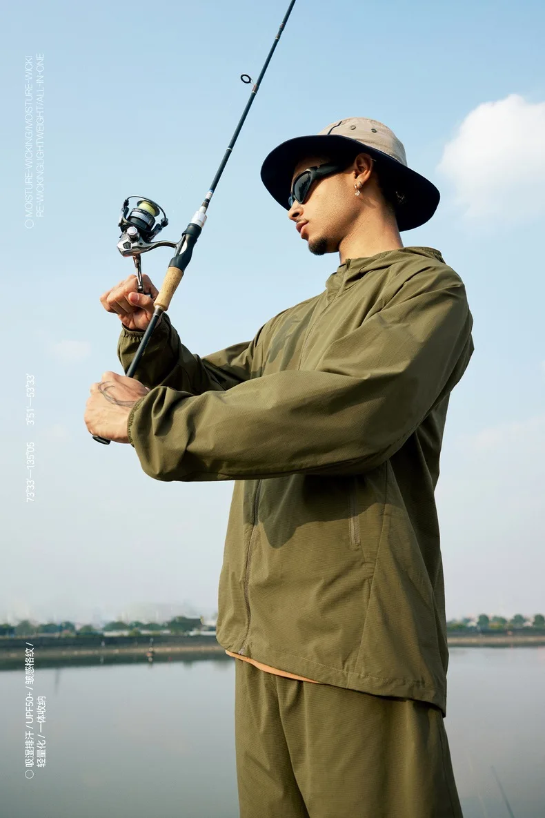 Jiezhan Men's Clothing | COOLMAX Breathable Clothing UPF50+ Lightweight Integrated Suit # Limited-time Fixed Price