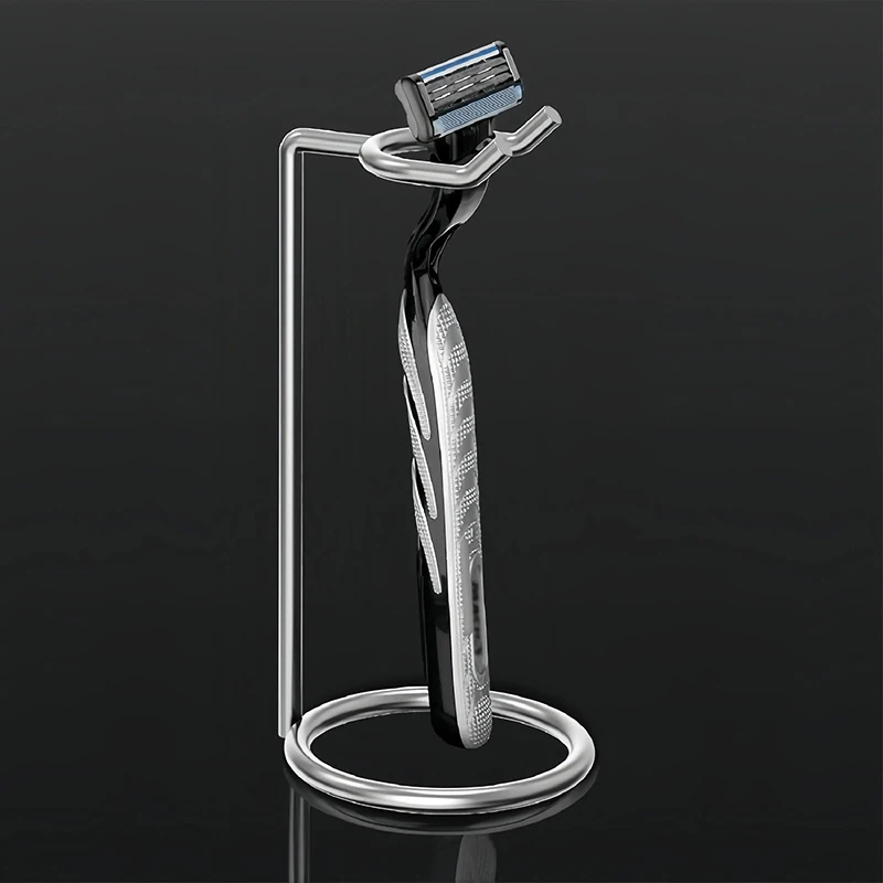 1/2Pcs Razor Holder For Men Stainless Steel Manual Shaver Stand Support Display Stand Shaver Storage Rack Long Handle Portable