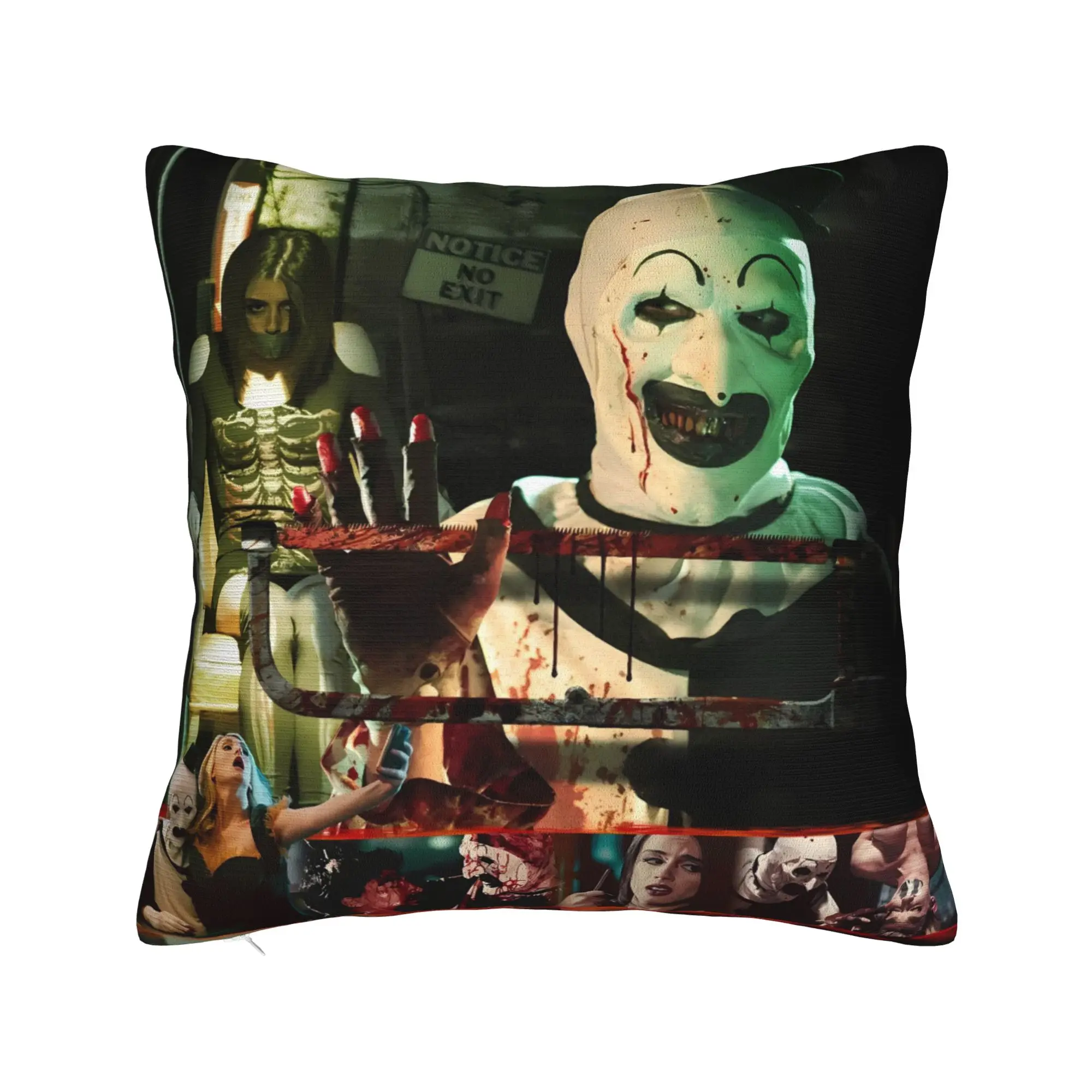Terrifier Movie Pillow Case  Cute Funny Pillow Cover Graphic Pillowcases For Living Room Chair