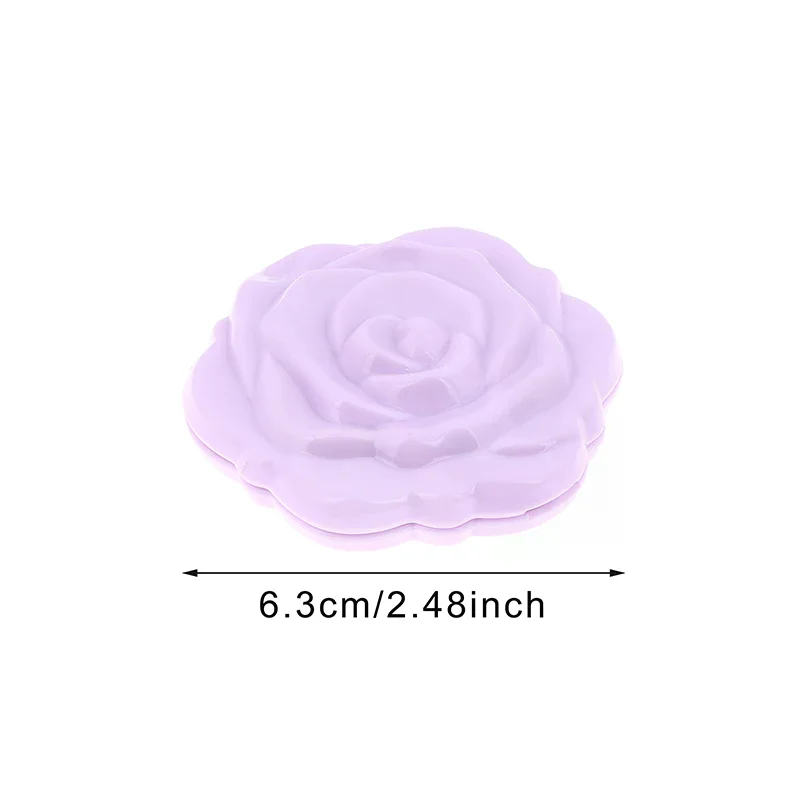 1 SZT. Przenośne Retro Lusterko w Kształcie Róży Mini Lusterko do Makijażu Małe Kieszonkowe Lusterko Dwustronne Lusterka Ręczne Kompaktowe Narzędzie Kosmetyczne
