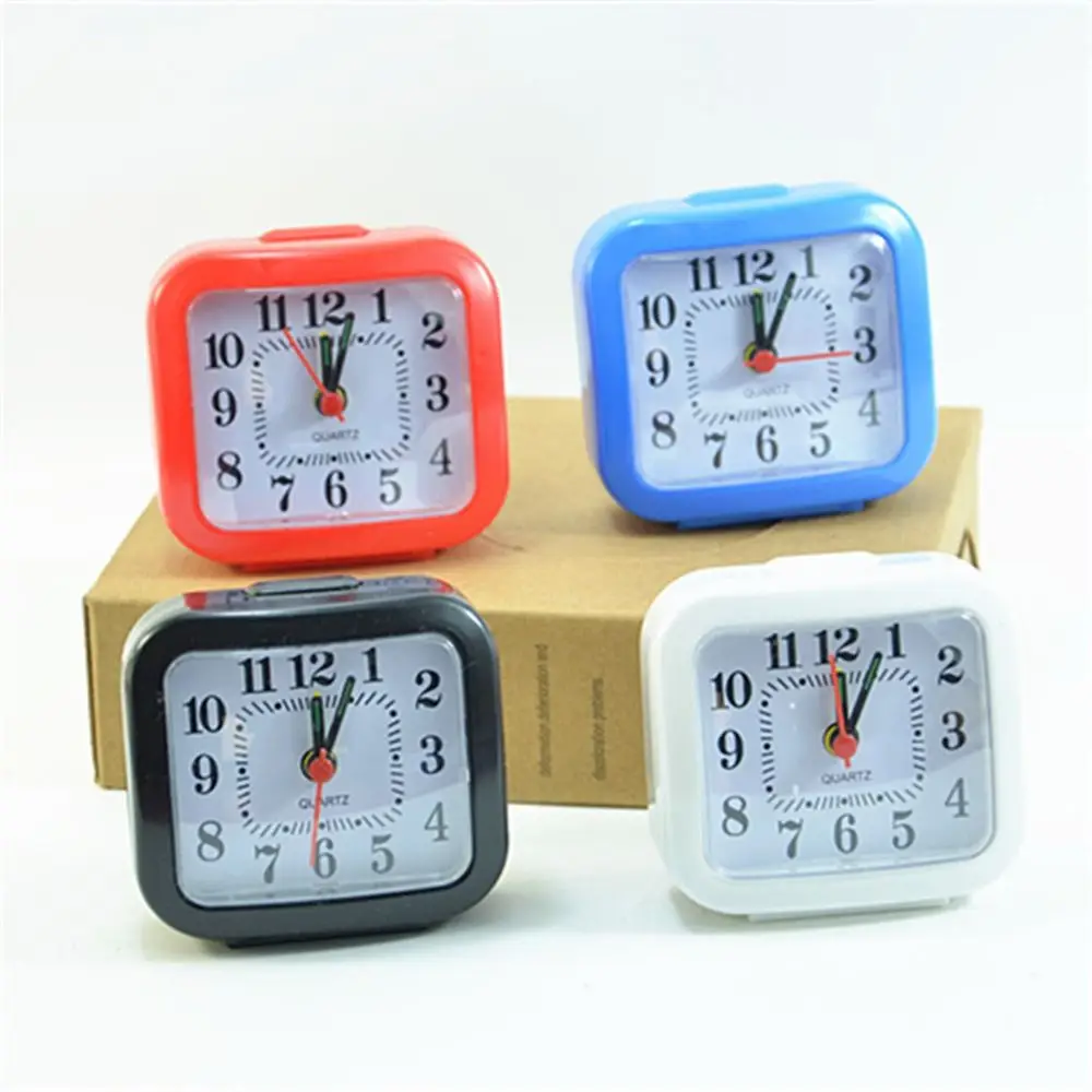 Manual Research Stopwatch Children's Creativity With Night Light Mini Alarm Clock Bedroom Clock Remind