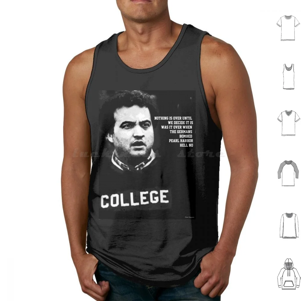 Bluto Tank Tops Print Cotton Animal House Bluto College