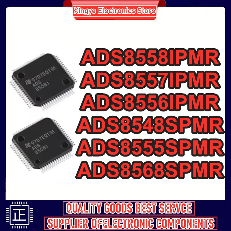 ADS8548SPMR ADS8555SPMR ADS8556IPMR ADS8557IPMR ADS8558IPMR ADS8568SPMR ADS85 ADS IC MCU Chip LQFP-64 em estoque