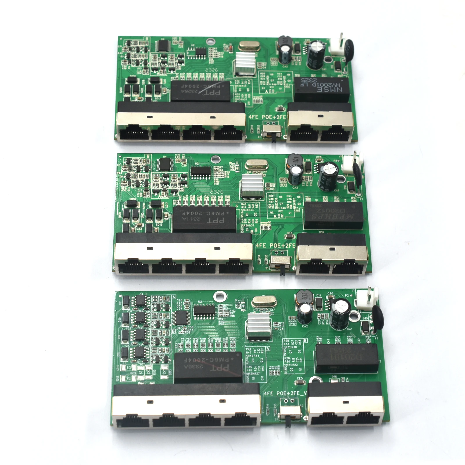 4FE POE + 2 FE Uplink 10/100Mbps POE Switch PCB Board Only for CCTV Camera System/Wireless AP