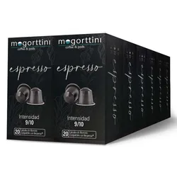 Espresso 12 cajas Mogorttini de 20 cápsulas aluminio . Compatibles con Nespresso. 8436583660607 Raíz Inicio NESPRESSO MOGESPX12