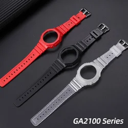 Resin strap watch case for Casio g shock GA2100 2110 GA-B2100 Outdoor Sport men's and women's strap case Watch accessories