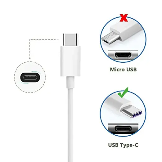 3 Meters Type C to USB Power Cable for 5V1.5A Adapter Supply of Security Camera Baby Monitor