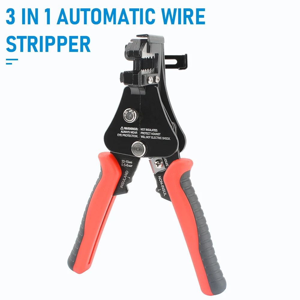 Multifunktionale Abisolierzange, Werkzeuge, automatischer Abisolierschneider, Kabel, Draht, Crimpen, Elektriker für 8–18 AWG – Detail 5