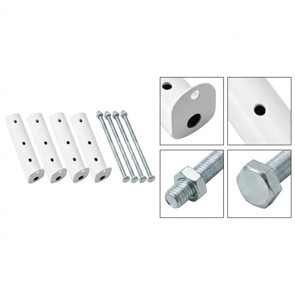 White Steel Radiator Bracket 27x7x8cm Fixed Mount For Elliptical Tube Heating Stable Support Easy Install Home Improvement Tool