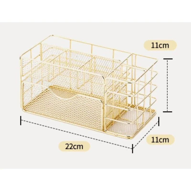 Nordic Multi-Layer Metal Drawer Organizer for Office, Desk, Makeup & Essentials