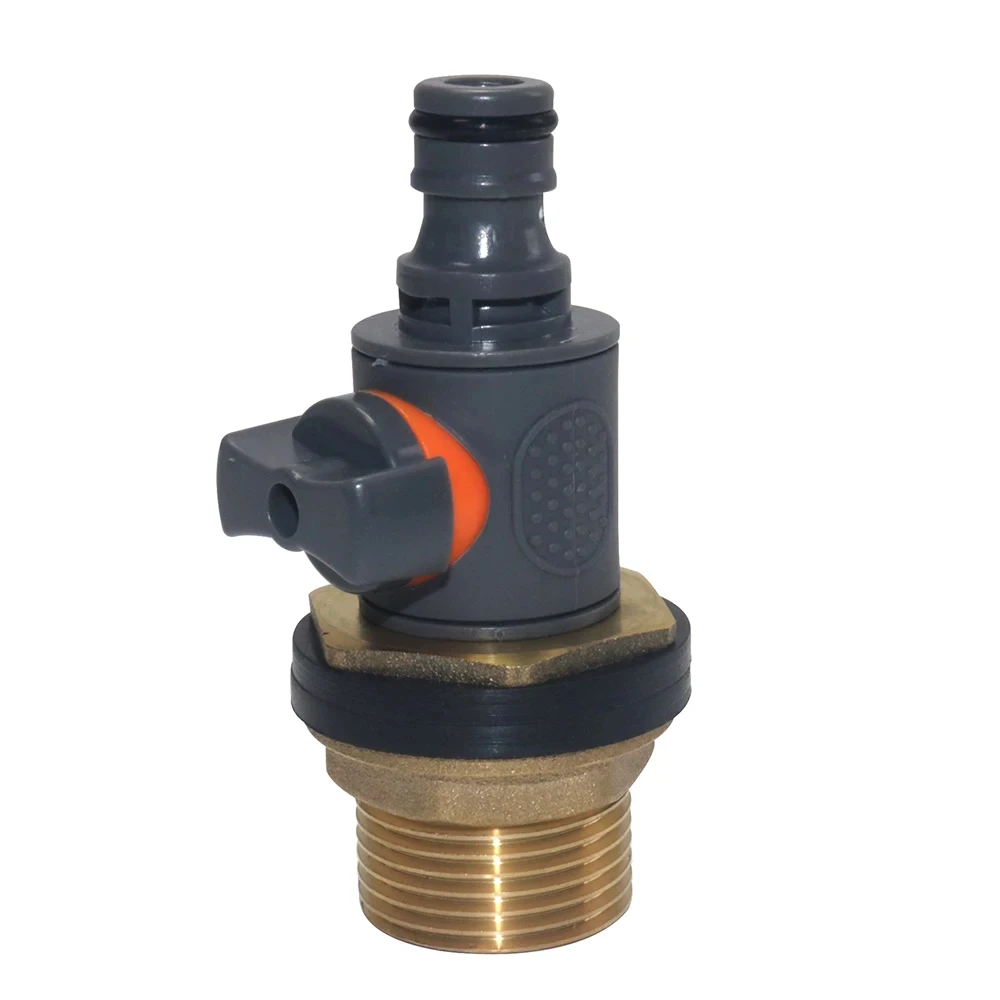 1 inch external thread 3/4 inch internal thread garden water connection with full copper thread flange sleeve