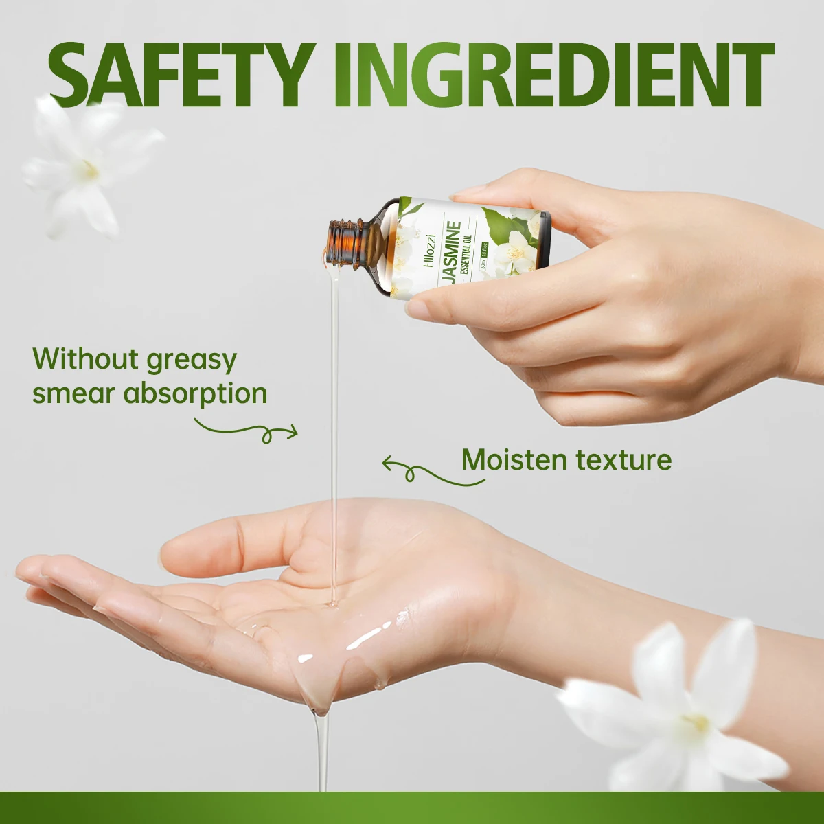 100ml/60ml/30ml Jasmin Ätherisches Öl Aromatherapie Multifunktionales Ätherisches Öl für Verschiedene Anwendungen Reich an Aromen Feuchtigkeitsspendend – Detail 5