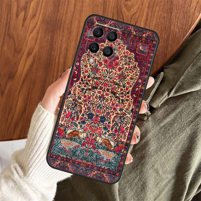 Retro Ethnic Carpets Turkish Rug Case For Samsung Galaxy M14 M34 M54 M12 M32 M52 M15 M11 M13 M06 M16 M36 M56 M31 M53 M35 M55 - view 3