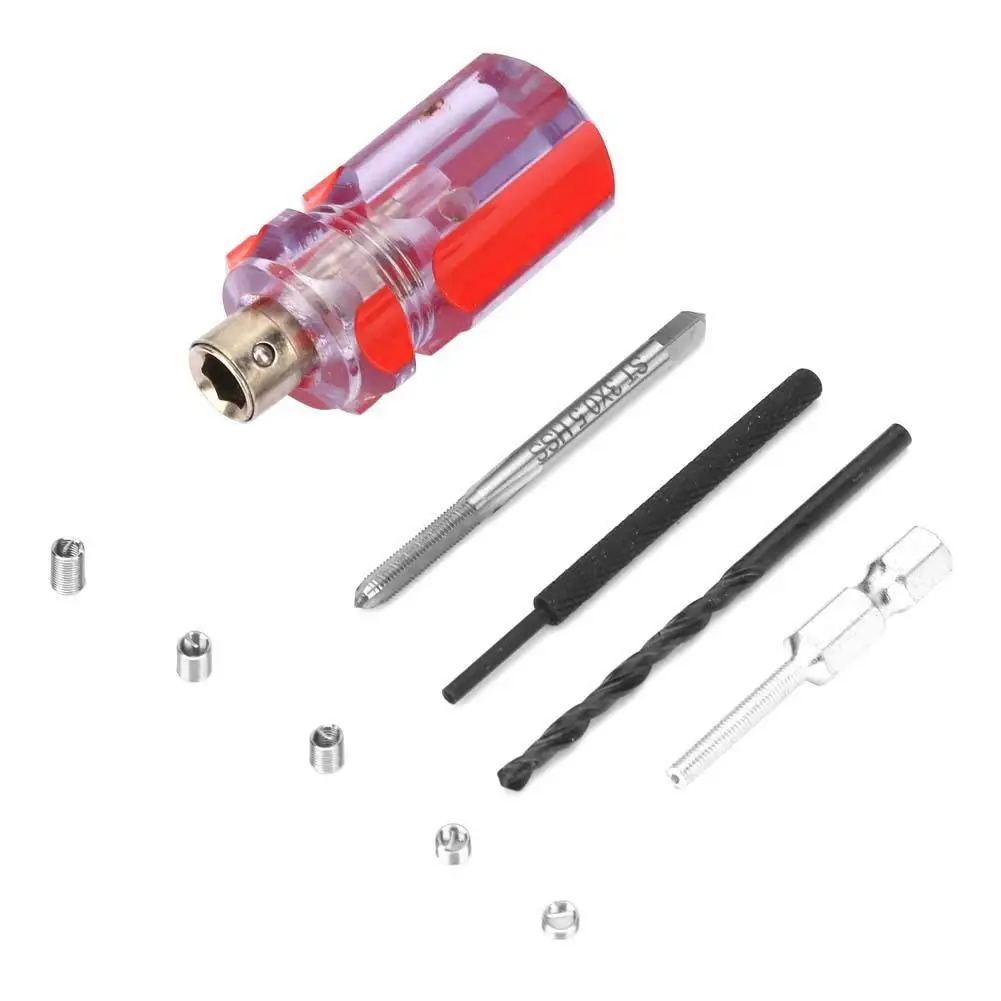 Threaded Inserts Repair Kit Stainless Steel Helicoil Type Wire Insert Set 304 Stainless Steel Screw Sleeve Thread Recovery Set