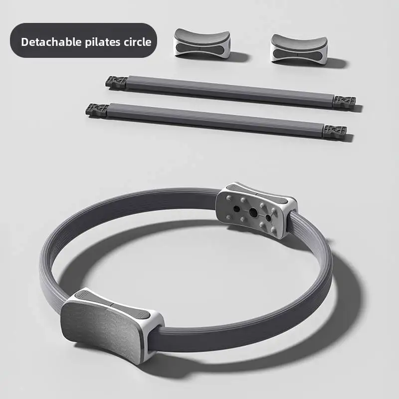 Durable Dual Sided Switching and Storage Portable Space Saving Detachable Yoga Pilates Ring for Home Gym Fitness