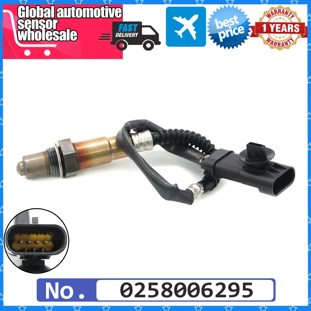 Lambda Oxygen O2 Sensor Air Fuel Ratio Sensor 0258006295 For Renault Clio Laguna Megane Espace Grand Scenic Kangoo 8200033619