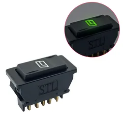 Car modification window glass lifting switch ASW-02D five pin universal reset rocker boat switch